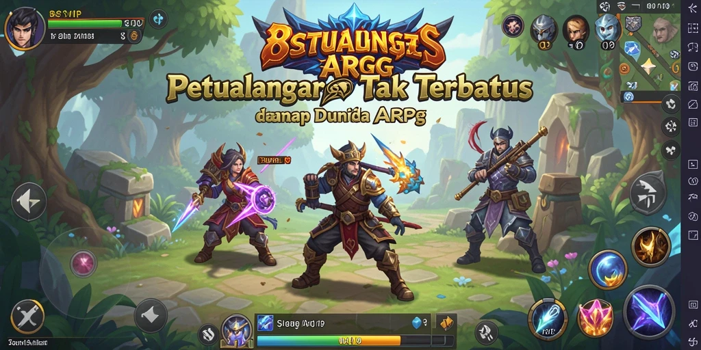 Tampilan gameplay seru dalam dunia ARPG 8SVIP.