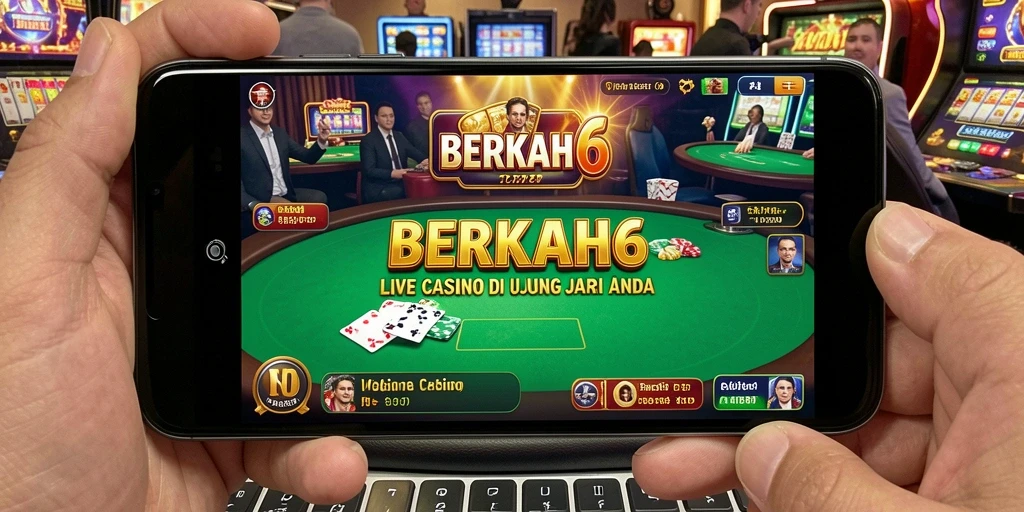 Tampilan gameplay Live Casino yang mendebarkan di BERKAH6.