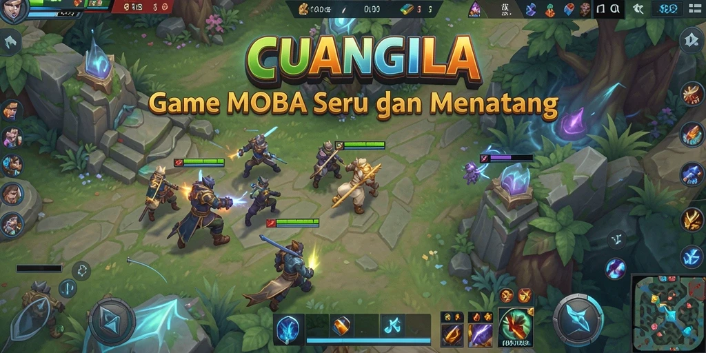 Tangkapan layar utama CUANGILA dengan aksi pertempuran seru.
