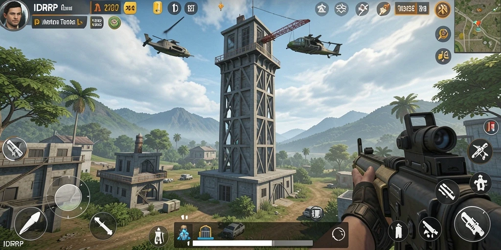 Screenshot IDRRP menampilkan gameplay menara pertahanan yang mendebarkan.