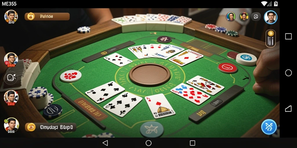 Tampilan gameplay seru dalam permainan Gaple ME355.