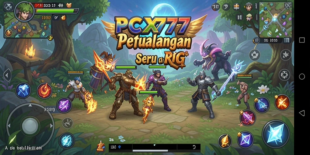 Tampilan gameplay RPG PCX777 yang memukau dan dinamis.