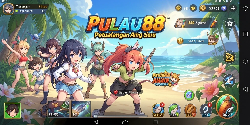 Tampilan gameplay PULAU88 yang menarik dan penuh warna.