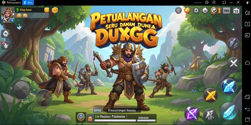 Tampilan gameplay mendebarkan dari RP99 dalam dunia RPG.