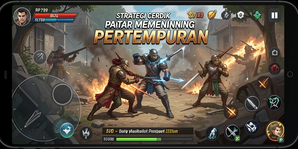 Tampilan gameplay RR789 dengan strategi cerdas dan pertempuran intens.