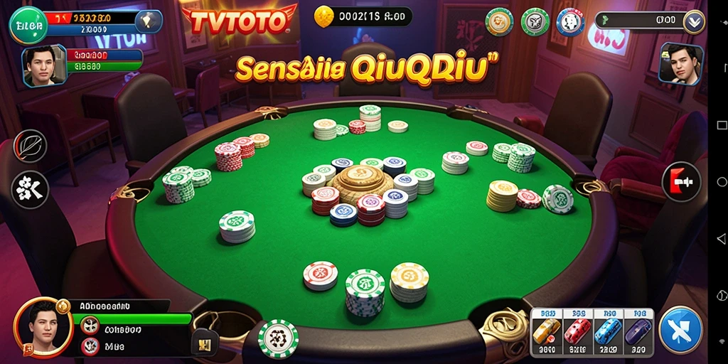 Tampilan gameplay QiuQiu yang seru dan menarik di TVTOTO.